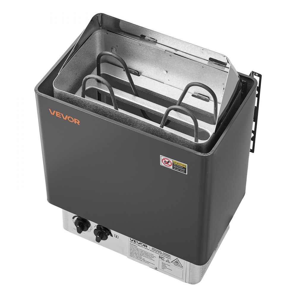 VEVOR Sauna Heater, 2KW AC 120V Electric Sauna Stove, Dry Steam Bath Saunas Stove with Pre-Drilled Bracket, Fit 52.9 to 88.2 CU.FT Saunas Rooms, Steam Bath Stoves for Home, Commercial, Leisure Venues