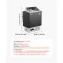 VEVOR Sauna Heater, 2KW AC 120V Electric Sauna Stove, Dry Steam Bath Saunas Stove with Pre-Drilled Bracket, Fit 52.9 to 88.2 CU.FT Saunas Rooms, Steam Bath Stoves for Home, Commercial, Leisure Venues