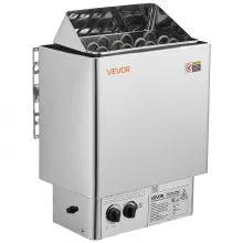 VEVOR Sauna Heater, 6KW 240V Electric Sauna Stove, Dry Steam Bath Saunas Stove with Pre-Drilled Bracket, Fit 176.5 to 317.8 CU.FT Saunas Rooms, Steam Bath Stoves for Home, Commercial, Leisure Venues