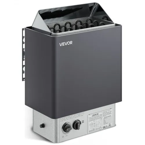 VEVOR 9KW Sauna Heater, Steam Bath Sauna Heater with Built-In Controls, Electric Sauna Stove, 3h Timer and Adjustable Temp for Max. 317-459 Cubic Feet, Home Hotel Spa Shower Use 220V