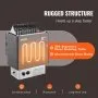 VEVOR 9KW Sauna Heater, Steam Bath Sauna Heater with Built-In Controls, Electric Sauna Stove, 3h Timer and Adjustable Temp for Max. 317-459 Cubic Feet, Home Hotel Spa Shower Use 220V, FCC Certification
