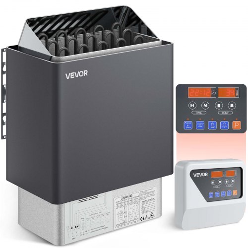 Calentador Eléctrico De Sauna Acero Inoxidable - Control De Temperatura Y Temporizador, Para Hogar, Spa, Hotel