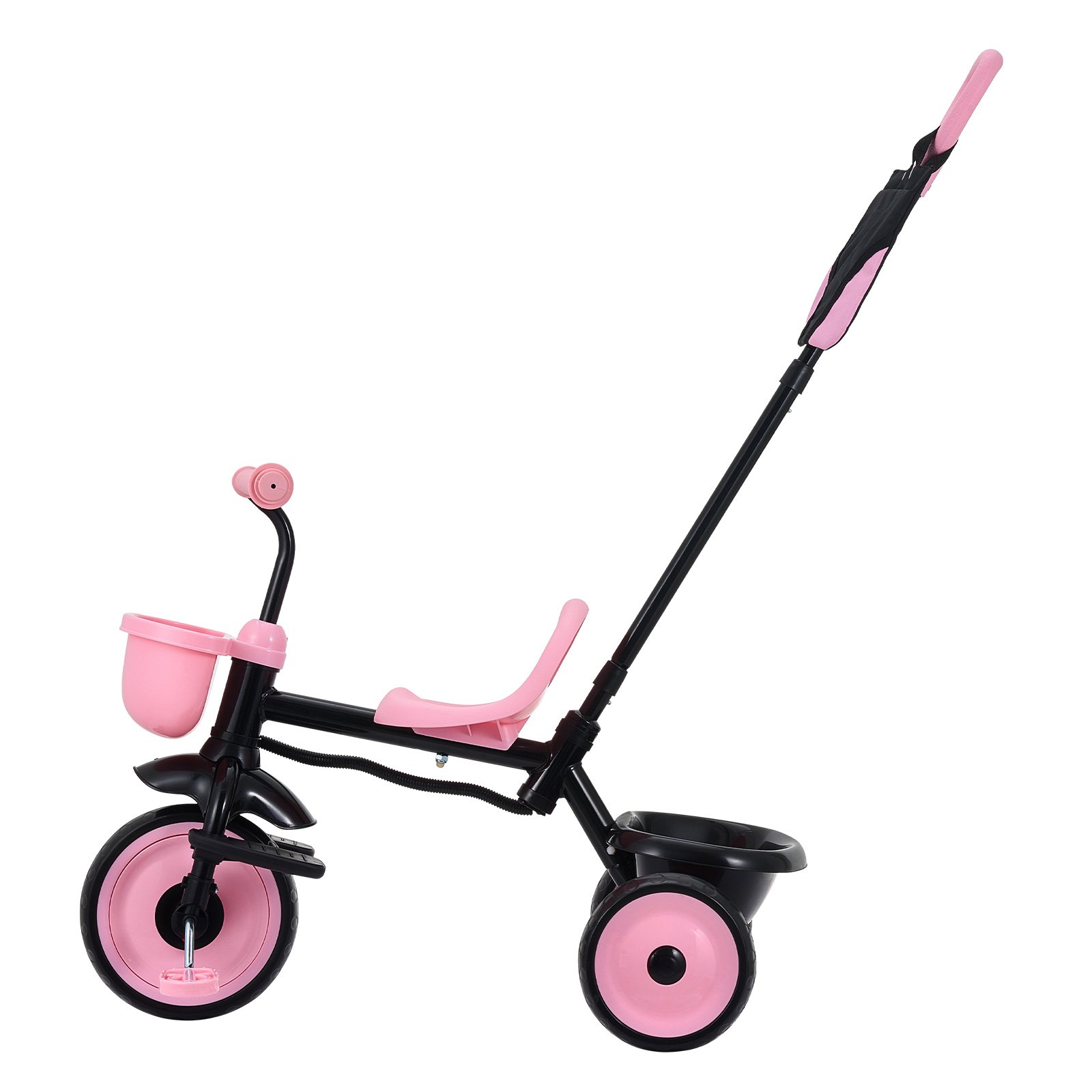 VEVOR Toddler Tricycle & Stroller for 18 Months to 5 Year Old, Kids Trike with Parent Push Handle, Adjustable Seat & Storage for Outdoor Play, Tricycle for Toddlers, Birthday Toy for Boys and Girls