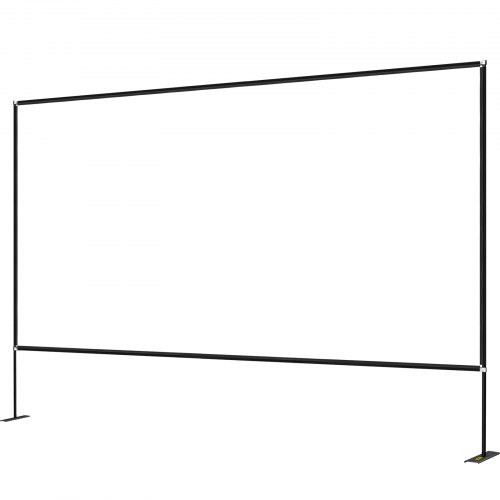 VEVOR Outdoor Movie Screen w/ Stand, 150" Portable Movie Screen, 16:9 HD Wide Angle Outdoor Projector Screen, Front & Rear Projection, w/ Storage Bag & Stand for Office Home Theater Outdoor Indoor Use
