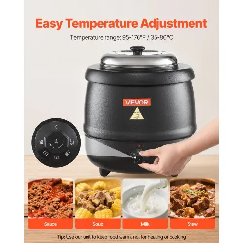 13L Restaurant Electric Buffet Food Warmer Commercial Food Warmers Soup - View #6