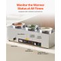 Commercial Soup Warmer Soup Station with 3*6.34Qt Pot Soup Kettle Warmer