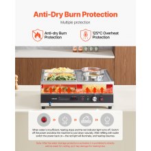 Commercial Soup Warmer Soup Station with 2-Pot & 3-Pan Soup Kettle Warmer