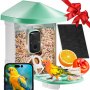 Έξυπνος τροφοδότης πουλιών VEVOR με κάμερα 2K HD AI Identify Bird Species Auto Capture