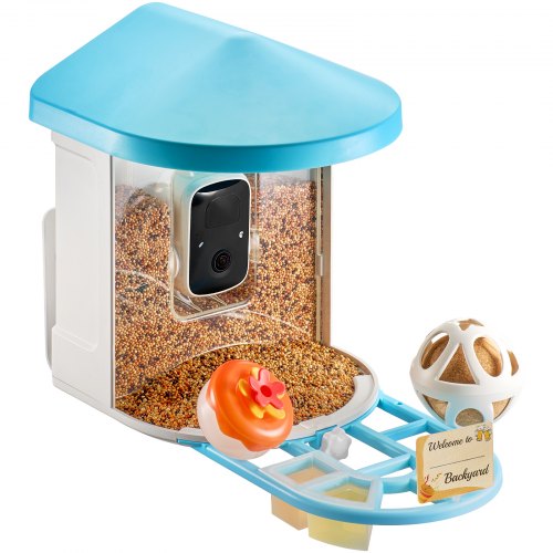 Mangeoire à Oiseaux Avec Caméra 2K HD Et IA - Alimentation Solaire, étanche IP65, Notification Instantanée - 3