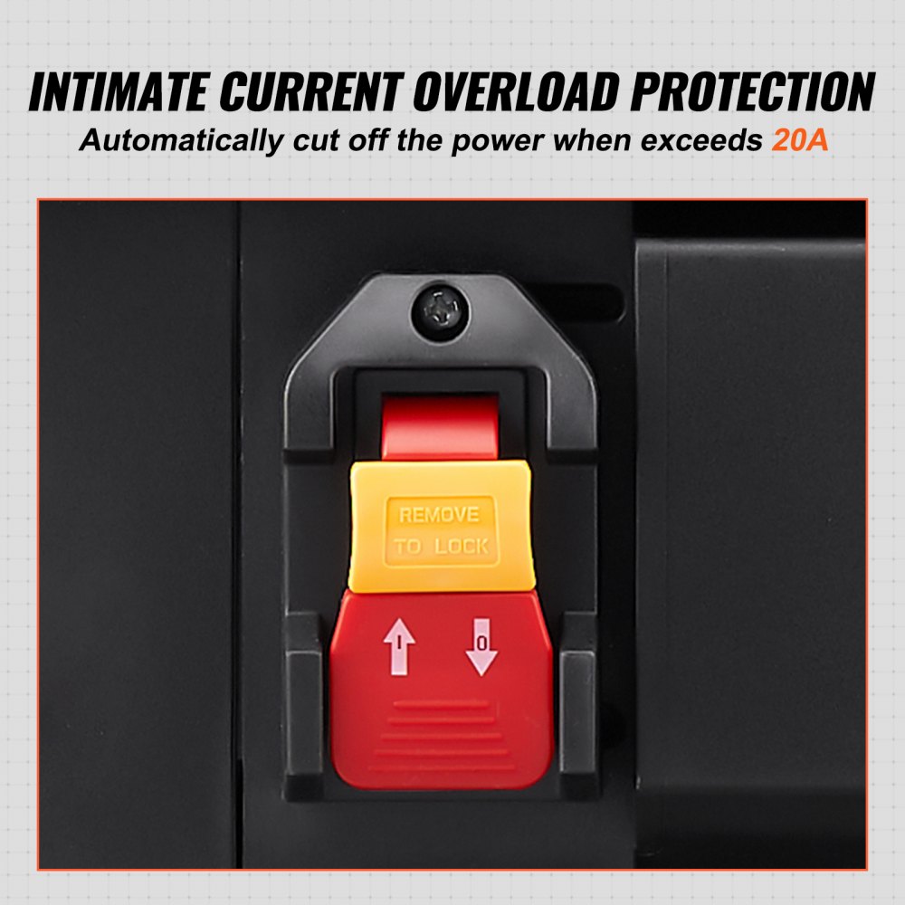 VEVOR Thickness Planer, Single Speed, 13" Width Worktable Benchtop Planer, Two-Blade, 15-Amp 2000W Powerful Motor, 12" Extended Infeeding Table, Low Noise for both hard & soft wood material removal