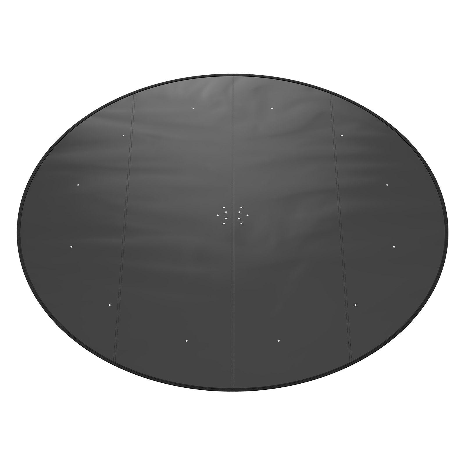VEVOR 15 Ft Round Pool Cover, Solar Covers for Above Ground Pools, Safety Pool Cover with Drawstring Design, PVC Winter Pool Cover, Waterproof and Dustproof, Black