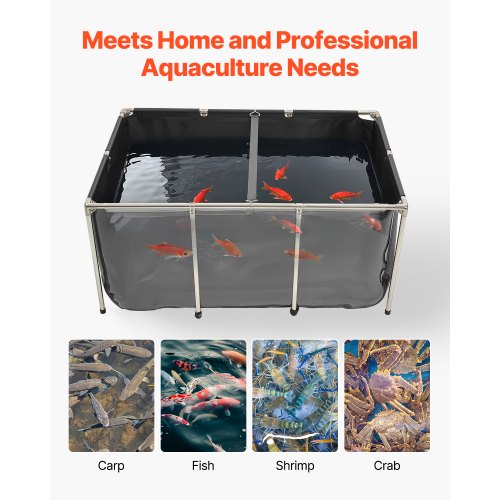 VEVOR Above-Ground Fish Pond 270-Gallon Capacity VEVOR Above-Ground Fish Pond 270-Gallon Capacity