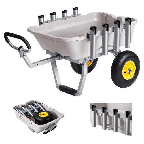 aluminum fishing cart accessories Fish-N-Mate 891 Mesh Bottom Plate for Large or Sr. The MULE Cart is constructed with lightweight marine VEVOR Beach Fishing Cart, 200