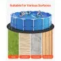 VEVOR 18ft Round Pool Liner Pad, Pool Liner Pad for Above Ground Swimming Pools, Pool-Mat Prevents Punctures, Recycled Geotextile Material Underlayment Pads, Extend Service Life