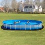 VEVOR Oval Pool Liner Pad, 18 x 33 ft Pool Liner Pad for Above Ground Swimming Pools, Extra-Thick Pool Mat, Prevents Punctures, Recycled Geotextile Material Underlayment Pad, Extend Liner Life