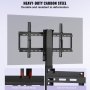 VEVOR motorized tv lift with heavy-duty carbon steel, reinforced double hooks, and anti-slip guard