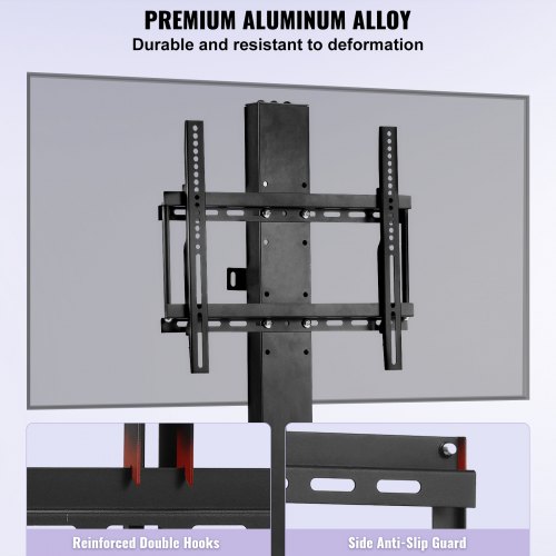 VEVOR Motorized TV Lift Stroke Length 28 Inches Motorized TV Mount Fit for Max.50 Inch TV Lift with Remote Control Height Adjustable 38-65 Inch,Load Capacity 132 Lbs