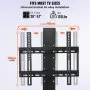 VEVOR Motorized TV Lift Stroke Length 28 Inches Motorized TV Mount Fit for Max.50 Inch TV Lift with Remote Control Height Adjustable 38-65 Inch,Load Capacity 132 Lbs
