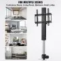 VEVOR Motorized TV Lift Stroke Length 28 Inches Motorized TV Mount Fit for Max.50 Inch TV Lift with Remote Control Height Adjustable 38-65 Inch,Load Capacity 132 Lbs