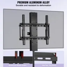 VEVOR Motorized TV Lift Stroke Length 28 Inches Motorized TV Mount Fit for Max.50 Inch TV Lift with Remote Control Height Adjustable 38-65 Inch,Load Capacity 132 Lbs