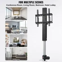 VEVOR Motorized TV Lift Stroke Length 28 Inches Motorized TV Mount Fit for Max.50 Inch TV Lift with Remote Control Height Adjustable 38-65 Inch,Load Capacity 132 Lbs
