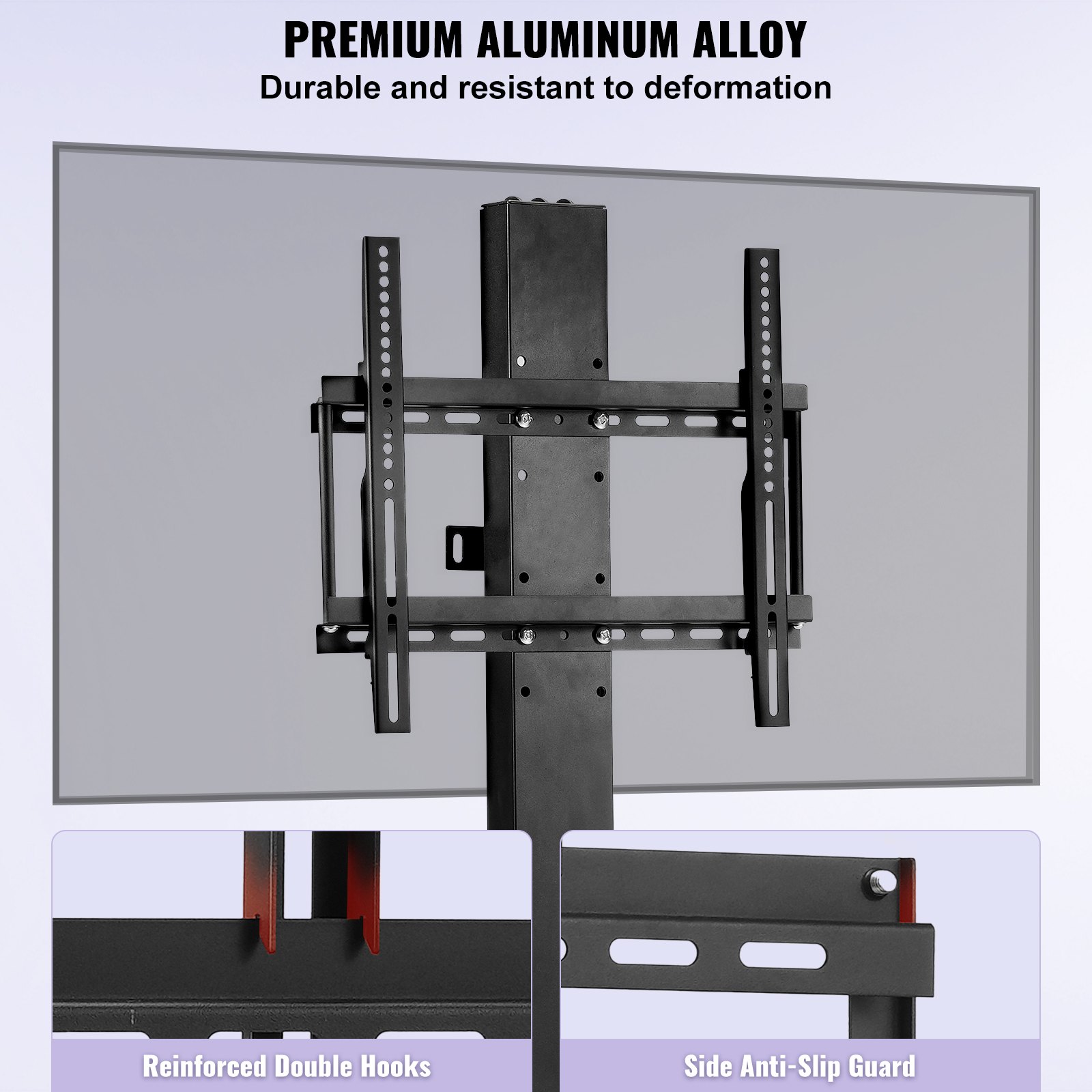 VEVOR Automated TV Elevator for Up to 50" Screens, 28" Stroke with Adjustable Height from 38" to 65", Remote Controlled, Supports up to 132 lbs