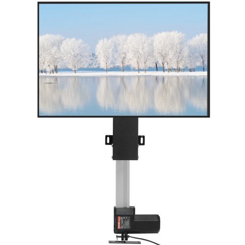 VEVOR Motorized TV Lift Stroke Length 28 Inches Motorized TV Mount Fit for Max.50 Inch TV Lift with Remote Control Height Adjustable 38-65 Inch,Load Capacity 132 Lbs