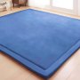 Baby Play Mat Crawl Rug Plush Blanket Carpet Anti Skid 2x1.8M 2cm Thickness Blue