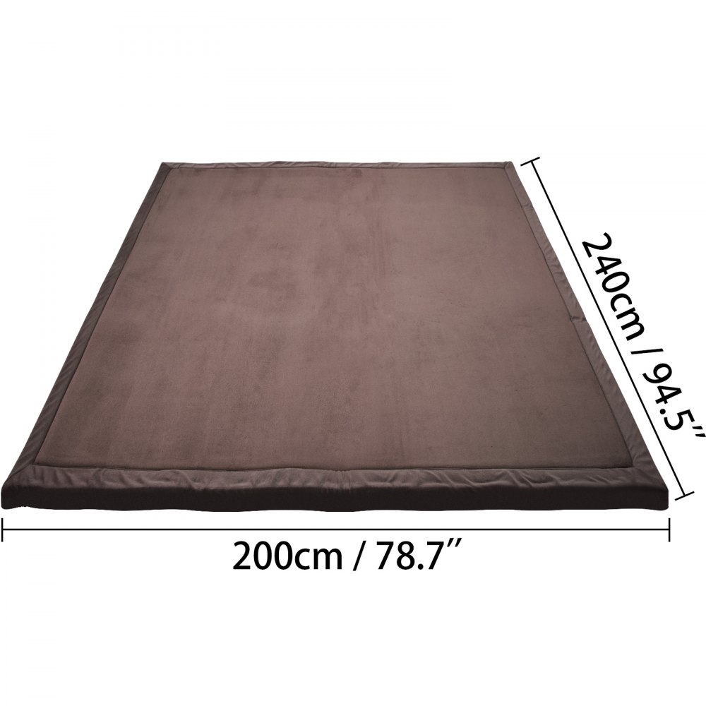 Baby Play Mat Plush Crawl Rugs Blanket Carpet Anti Skid 2x2.4M 2cm Thickness