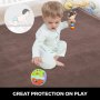 Baby Play Mat Crawling Rug Coral Fleece Blanket 2cm Thick Carpet Foam 2x2.4m