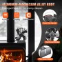 VEVOR Wood Stove Fan Heat Powered, Quiet Fireplace Fans for Wood/Log Burner/Heater, 180 CFM Max. Airflow Non Electric, Circulating Warm Air Saving Fuel, 4 Blades Upgrade Design, 9.3'' x 4.1'' x 9.1''