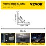 VEVOR LED V Channels, 10-Pack 6.6 ft V-Shaped LED Channel System, Aluminum LED Strip Light Channels, LED Channels with Diffused Cover, End Caps, and Mounting Clips for LED Strip Light Installations