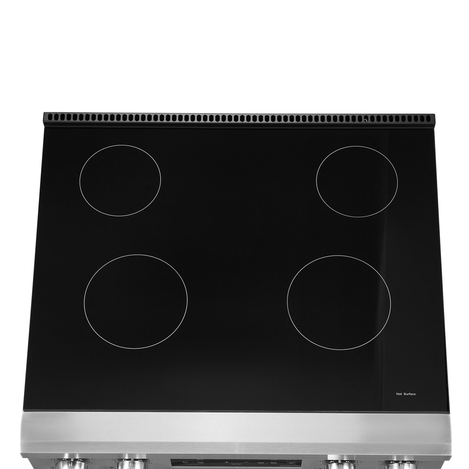 VEVOR 30 in Electric Range Oven, 4.8 Cu. Ft. Capacity Compact Freestanding Oven, Stainless Steel Kitchen Stove, with 4 Cooktop Burners, Timer, Easy Reach Racks, Storage Drawer, Light(No Power Cord)