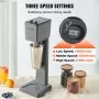 VEVOR Milkshake Maker Machine, 375W Commercial Milk Shake Maker Mixer, Single Head Drink Mixer Blender Machine, 3-Speed Milkshake Blender with 27.7oz Stainless Steel Cup for Commercial