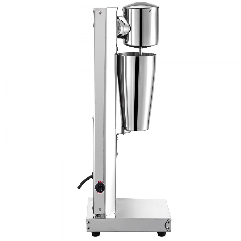 VEVOR Milkshake Maker Kit 180W, Stainless Steel Electric Milkshake Maker, Milkshake Machine, Silver Milkshake Maker Machine, 2 Speed Adjustable,Single Head Classic Milkshake Maker with 800ml Cup,