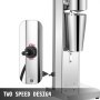 VEVOR Milkshake Maker Kit 180W, Stainless Steel Electric Milkshake Maker, Milkshake Machine, Silver Milkshake Maker Machine, 2 Speed Adjustable,Single Head Classic Milkshake Maker with 800ml Cup,