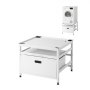 With Pull-Out Tray and Storage Space