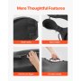 VEVOR Portable Composite Carbon Fiber 4/4 Full Size Cello Case Carrying Bag