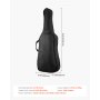 VEVOR 4/4 Full Size Cello Case, Nylon Waterproof, Lightweight Portable Travel Carrying Bag, with Reinforced Handle, Dual Shoulder Straps, Anti-Scratch, Professional Cello-Shape, for Cello, Black