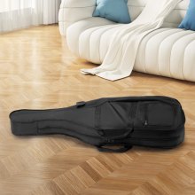 Portable Composite Carbon Fiber 4/4 Full Size Violin Case Black Carrying Bag