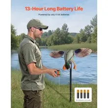 Spinning Wing Motion Duck Decoy Outdoor Realistic Teal Decoys for Hunting 1-Pack