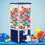 VEVOR Vending Machine, 25.2\" Height Candy Gumball Machine, Huge Load Capacity Gumball Bank, Candy Vending Machine for 1.8\"-2.2\" Gadgets, Perfect for Game Stores and Retail Stores Vintage Style Blue