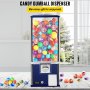 VEVOR Vending Machine, 25.2" Height Candy Gumball Machine, Huge Load Capacity Gumball Bank, Candy Vending Machine for 1.8"-2.2" Gadgets, Perfect for Game Stores and Retail Stores Vintage Style Blue