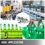 Llenadora de líquidos neumática completa horizontal VEVOR, Llenadora de líquidos neumática semiautomática de 100-1000 ml, Máquina de llenado de líquidos de cabezal único, para varios líquidos