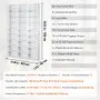 VEVOR Media Storage Cabinet, 9-layer DVD Shelf Holds up to 756 CDs, Adjustable CD Shelves 27 Compartments, Protects & Organizes Music, Movie, Video Games or Memorabilia Collections,White