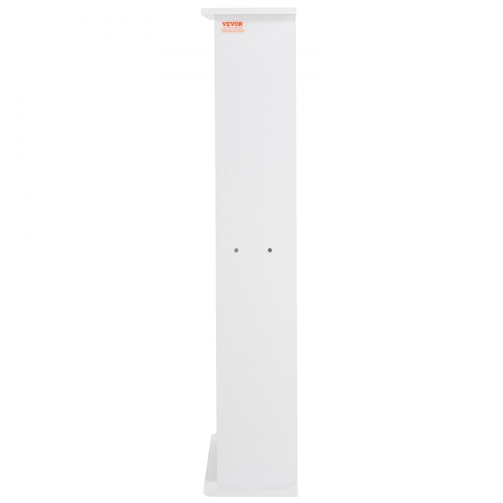 VEVOR Media Storage Cabinet, 5-layer DVD Shelf Holds up to 240 CDs, Adjustable CD Shelves, Protects & Organizes Music, Movie, Video Games or Memorabilia Collections, White