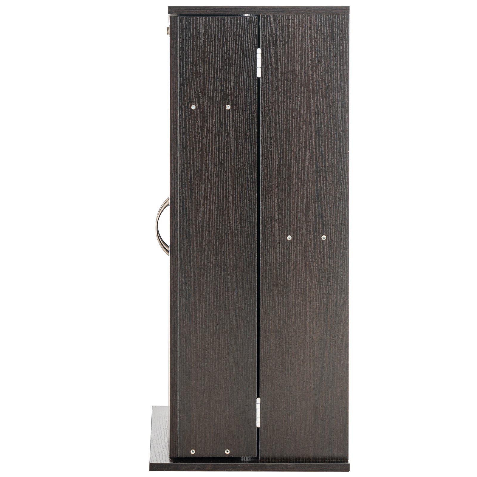 VEVOR Media Storage Cabinet 4 Layers Adjustable DVD Shelves 576 CDs Espresso