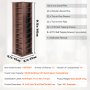 VEVOR Media Storage Cabinet, Rotating Media Tower, Holds up to 1040 CDs, Protects & Organizes Music, Movie, Video Games or Memorabilia Collections- Espresso