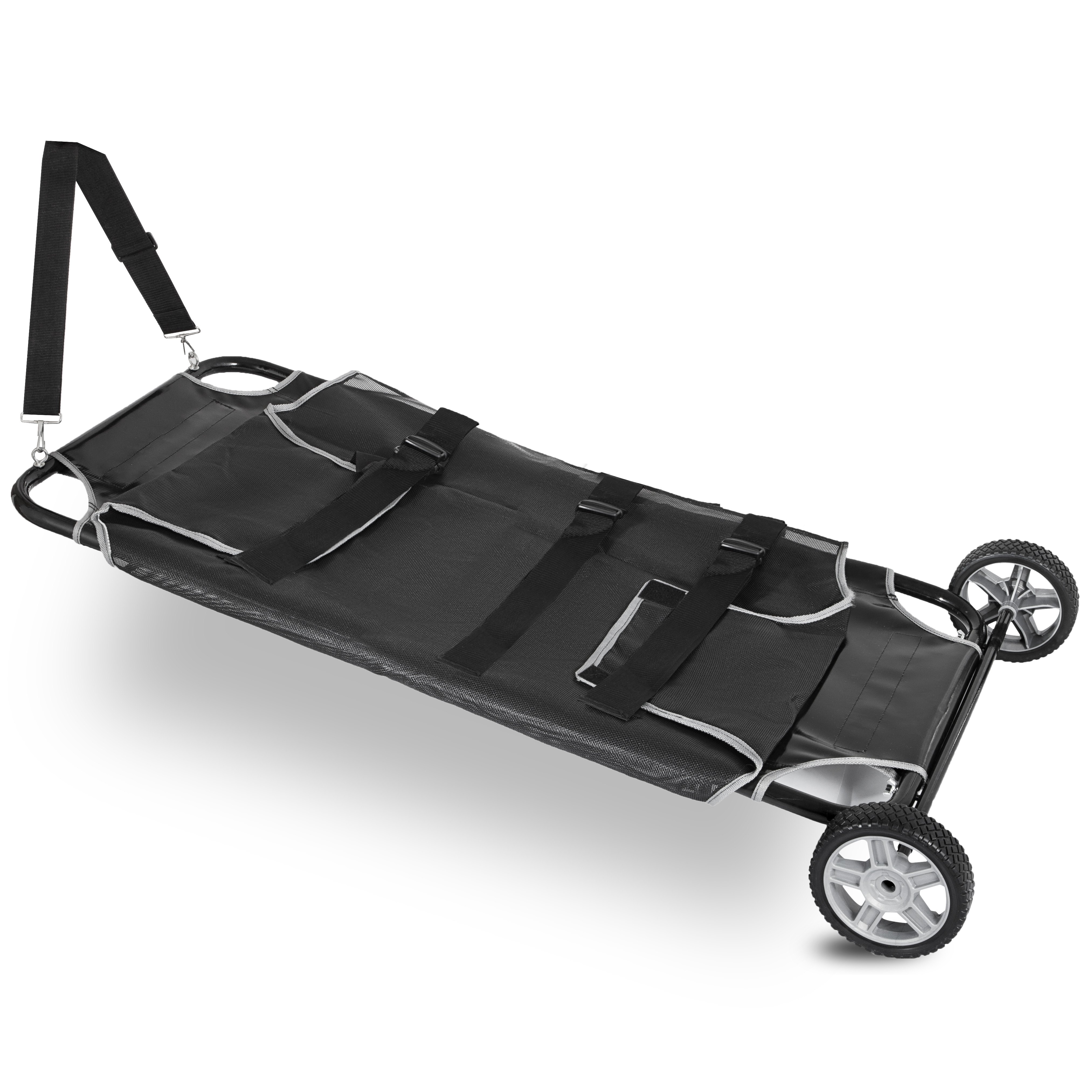 Large Animal Pet Dog Cat Puppy Cart Carrier Stretcher Transport Trolly 2 Wheels