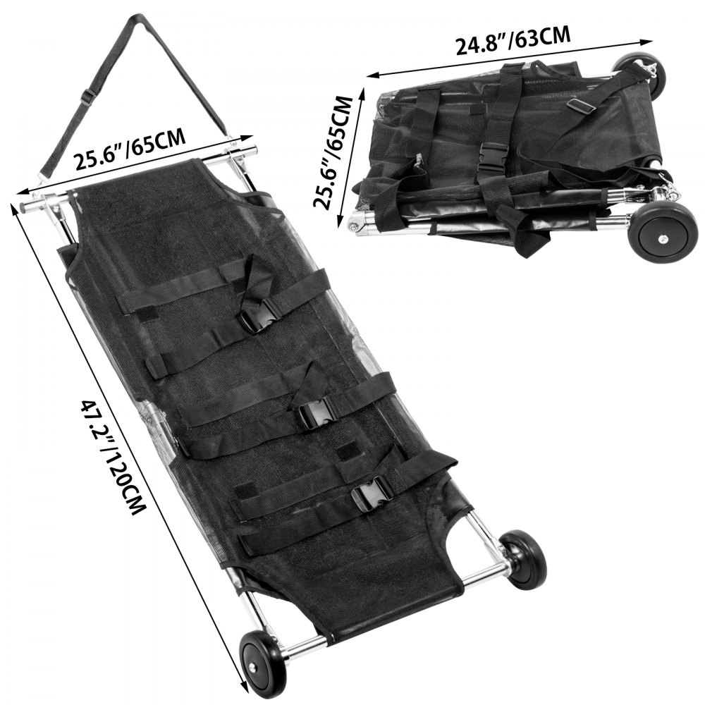 Animal Stretcher Dog Transport Stretcher 47.2x25.6inch Dog Stretcher Pet Trolley